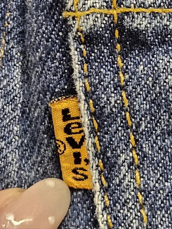 Levi's Orange Tab Vintage 505 Denim Shorts In Distressed Blue Size 30 - Picture 11 of 12